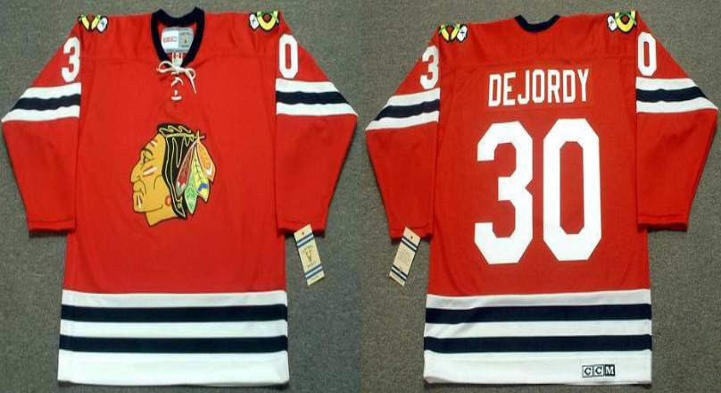 2019 Men Chicago Blackhawks #30 Dejordy red CCM NHL jerseys->chicago blackhawks->NHL Jersey